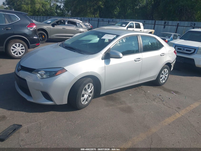 Vin: 2t1burhe5gc554748, lot: 46321456, toyota corolla l 20162
