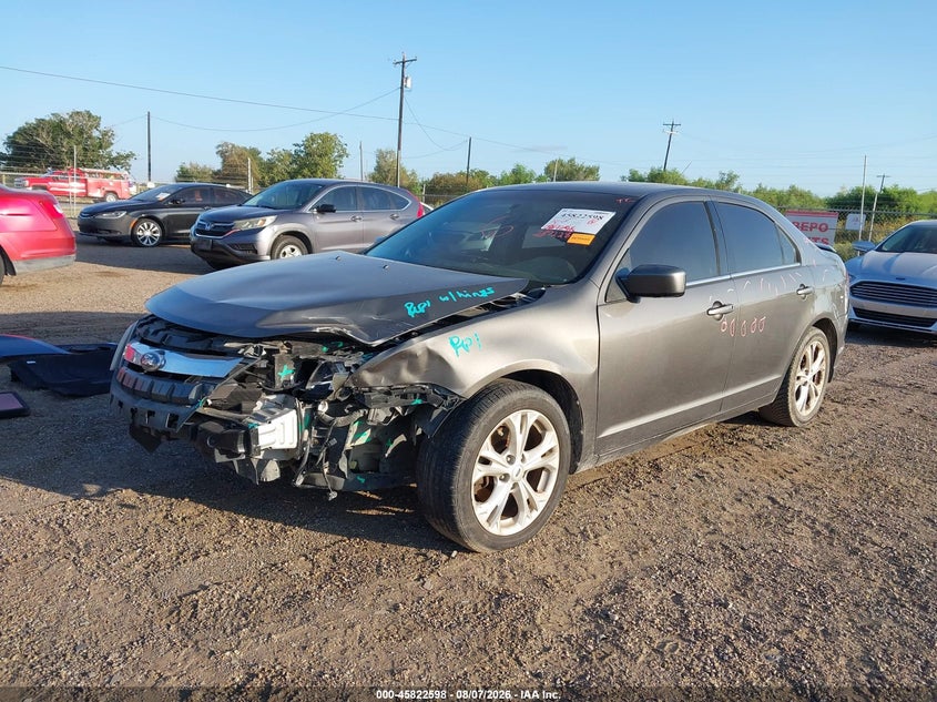 Vin: 3fahp0ha4cr228847, lot: 46321478, ford fusion se 20122