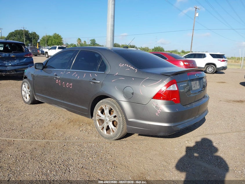 Vin: 3fahp0ha4cr228847, lot: 46321478, ford fusion se 20123