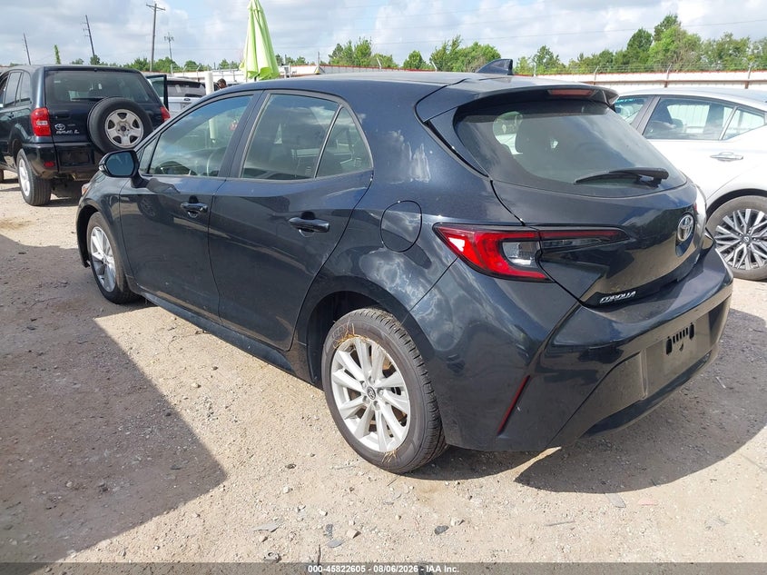 Vin: jtnd4mbe6s3236168, lot: 46321486, toyota corolla se 20253