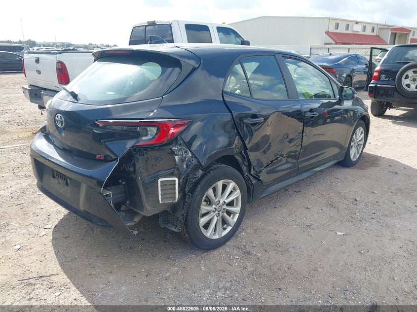 Vin: jtnd4mbe6s3236168, lot: 46321486, toyota corolla se 20254
