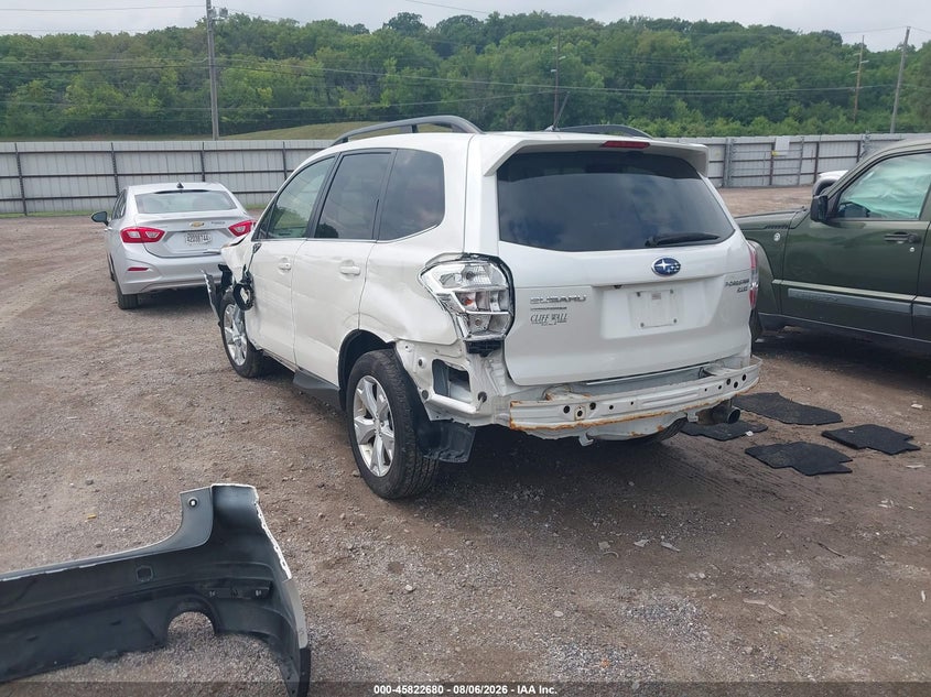 Vin: jf2sjahc6fh564516, lot: 46321561, subaru forester 2.5i limited 20153