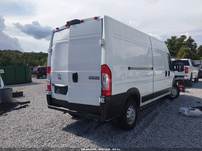 Vin: 3c6lrvdg0pe524099, lot: 46321646, ram promaster 2500 high roof 159 wb 20234