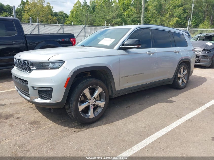 Vin: 1c4rjkbg2n8513186, lot: 46321655, jeep grand cherokee l limited 4x4 20222