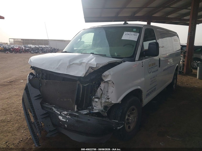 Vin: 1gcwgafp2n1202324, lot: 46321670, chevrolet express cargo rwd 2500 regular wheelbase wt 20222