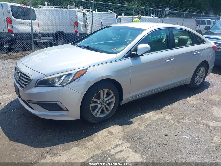 Vin: 5npe24afxgh405659, lot: 46321680, hyundai sonata 20162