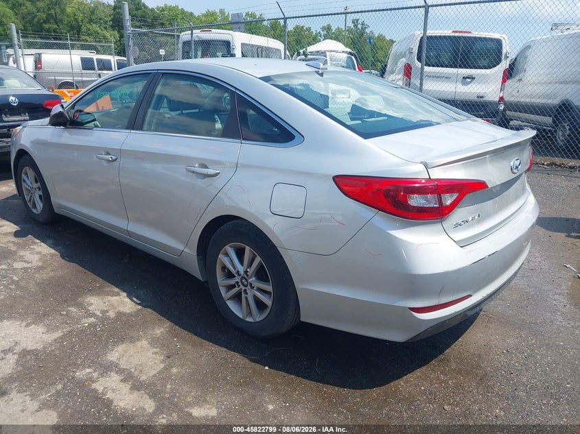 Vin: 5npe24afxgh405659, lot: 46321680, hyundai sonata 20163