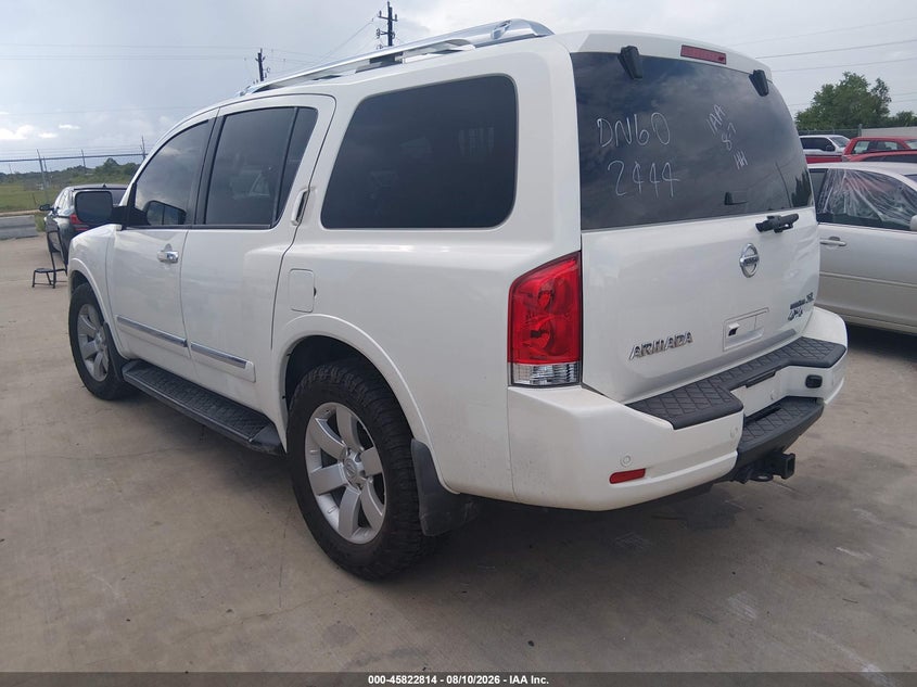 Vin: 5n1ba0nc2dn602444, lot: 46321695, nissan armada sl 20133