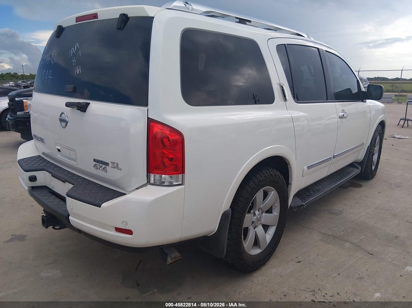 Vin: 5n1ba0nc2dn602444, lot: 46321695, nissan armada sl 20134