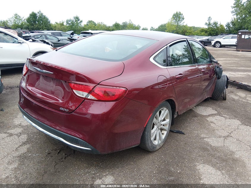 Vin: 1c3cccab3fn693295, lot: 46321715, chrysler 200 limited 20154