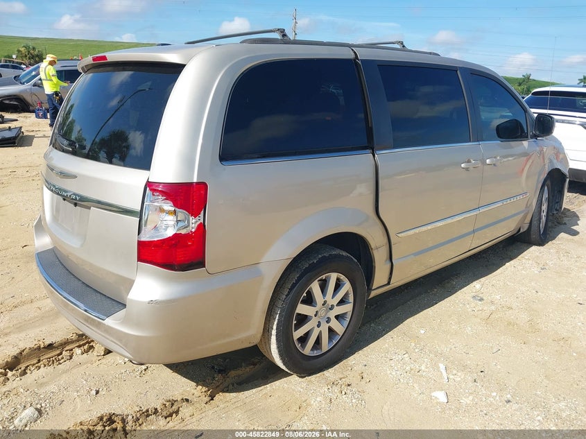 Vin: 2c4rc1bg2dr691235, lot: 46321731, chrysler town & country touring 20134