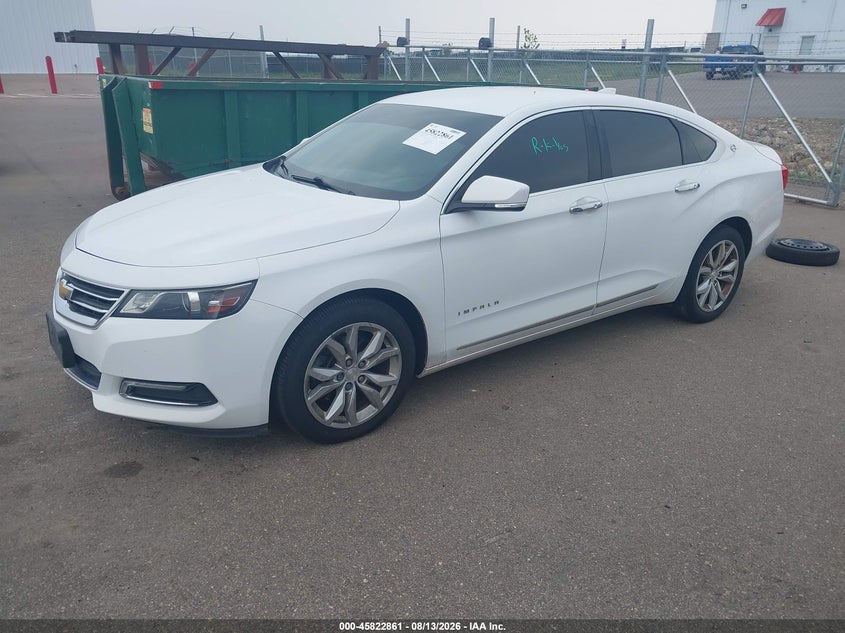 Vin: 2g1105s33j9134851, lot: 46321742, chevrolet impala 1lt 20182