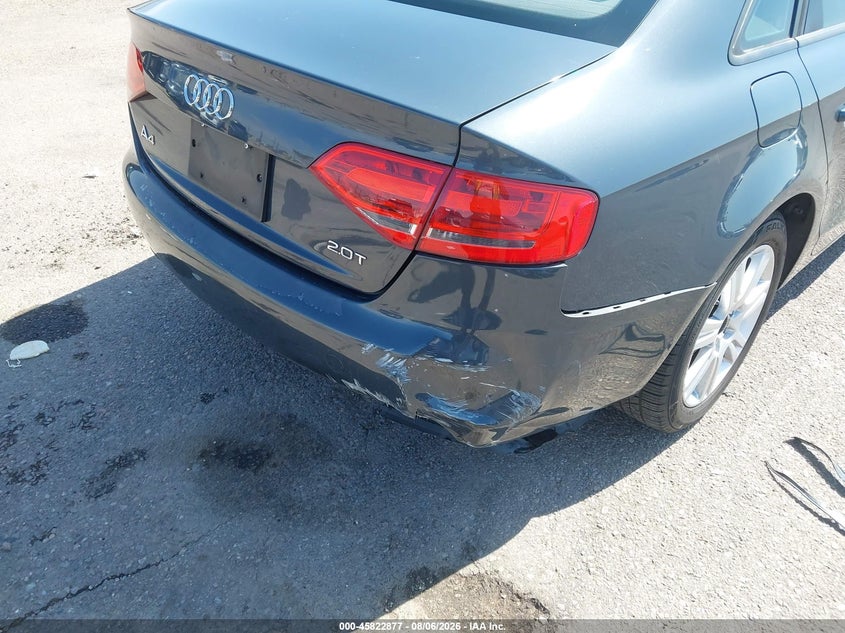 2010 AUDI A4 SEDAN 2.0L I-4 DI, DOHC, VVT, TURBO, 211HP