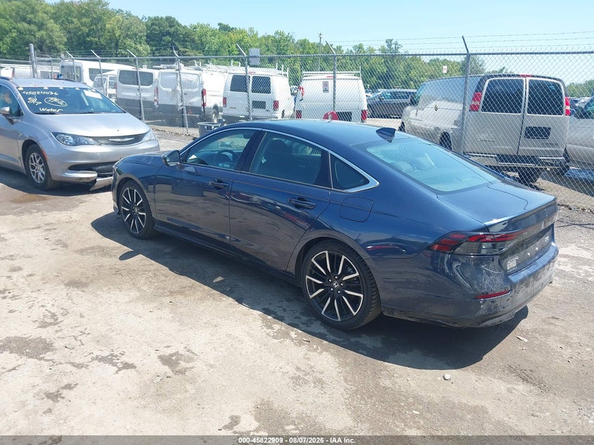 Vin: 1hgcy2f88sa011387, lot: 46321790, honda accord hybrid touring 20253