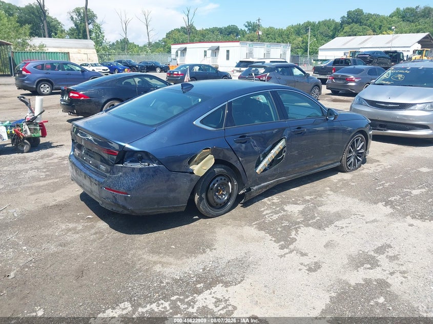 Vin: 1hgcy2f88sa011387, lot: 46321790, honda accord hybrid touring 20254