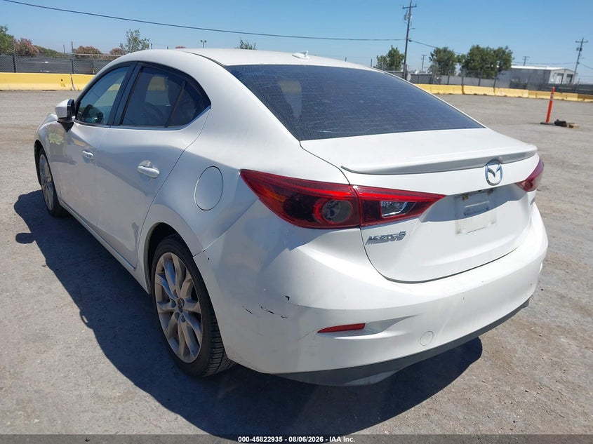 Vin: jm1bm1w34f1227988, lot: 46321816, mazda mazda3 s grand touring 20153