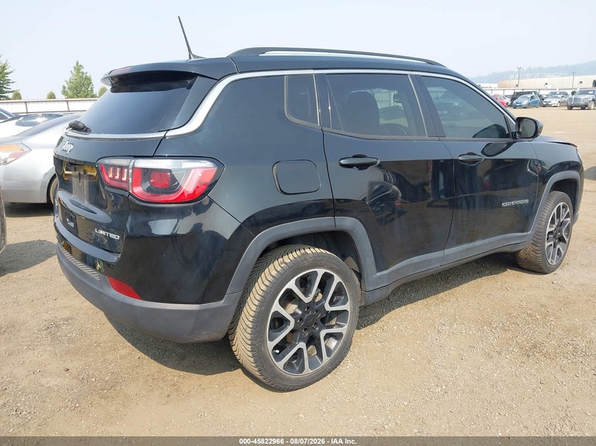 Vin: 3c4njdcb7ht629034, lot: 46321847, jeep new compass limited 4x4 20174