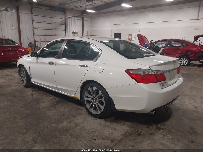 Vin: 1hgcr2f57da176790, lot: 46321857, honda accord sport 20133