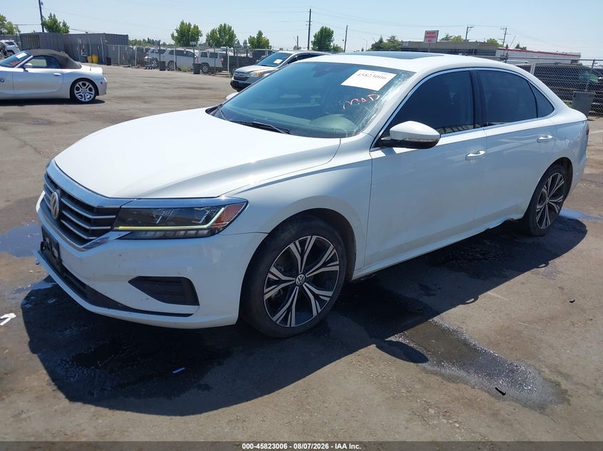 Vin: 1vwsa7a30mc008642, lot: 46321887, volkswagen passat 2.0t se 20212