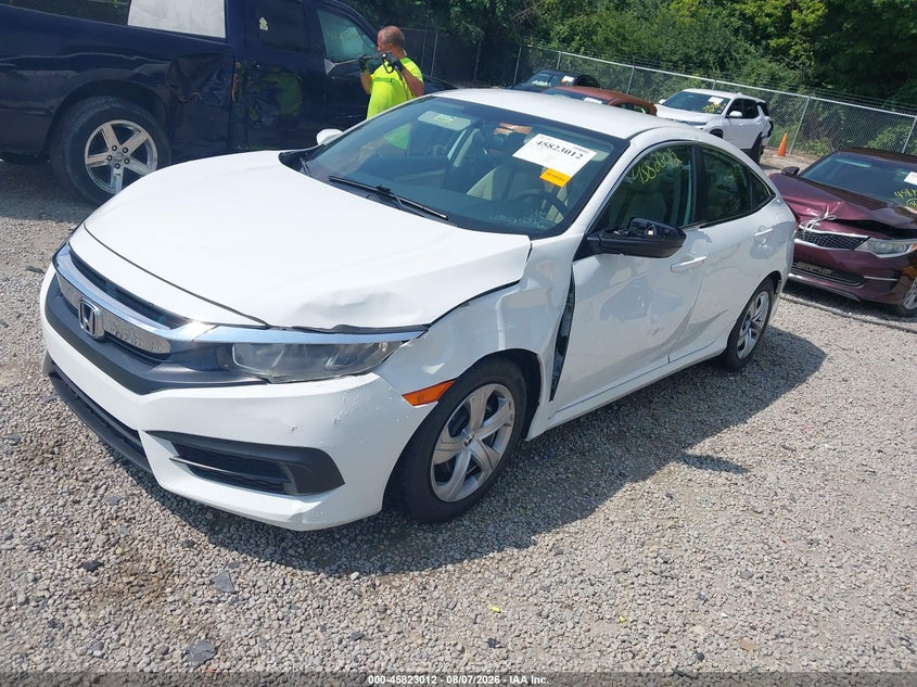 Vin: 2hgfc2f5xgh528569, lot: 46321893, honda civic lx 20162
