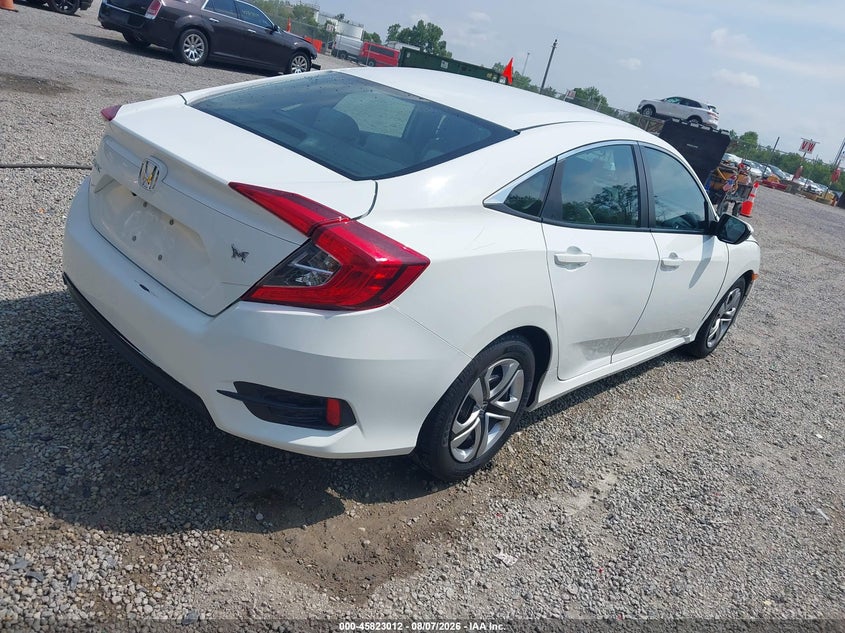 Vin: 2hgfc2f5xgh528569, lot: 46321893, honda civic lx 20164