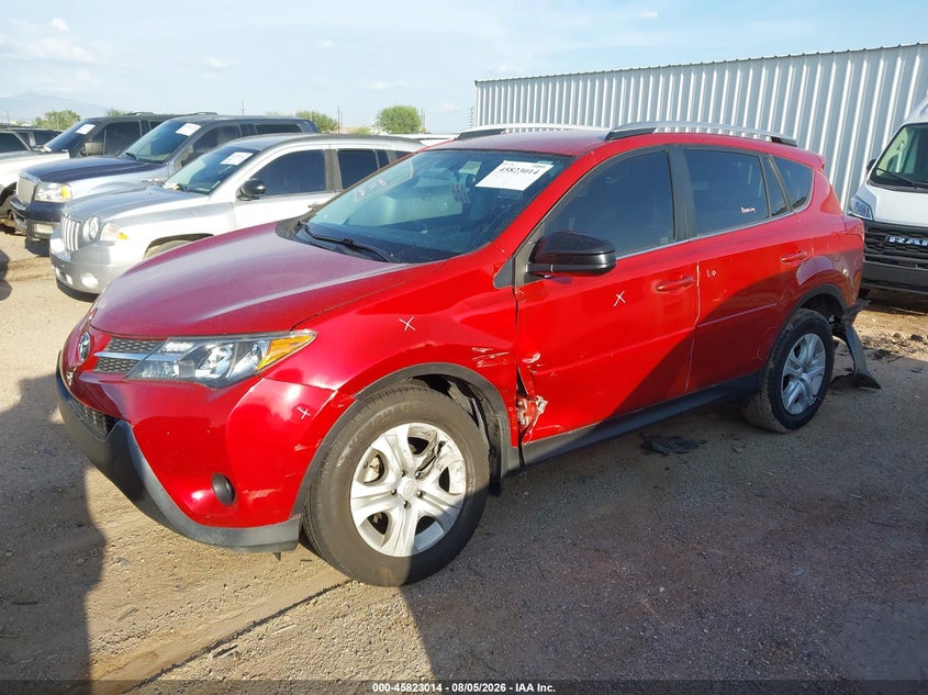 Vin: jtmzfrev9fj031538, lot: 46321895, toyota rav4 le 20152