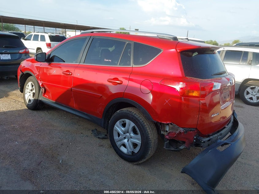 Vin: jtmzfrev9fj031538, lot: 46321895, toyota rav4 le 20153