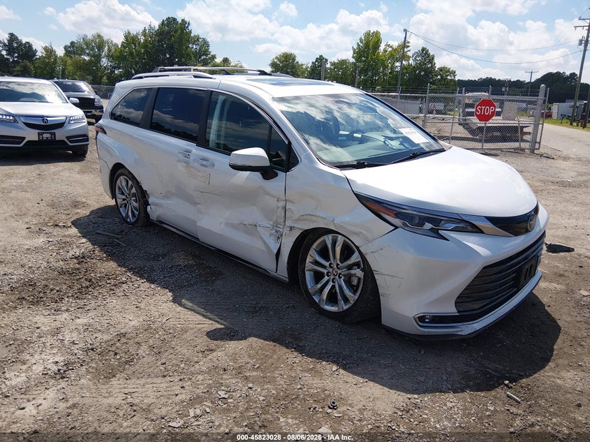 Vin: 5tderkec3ns093577, lot: 46321909, toyota sienna platinum 2022 img_1