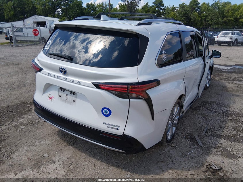 Vin: 5tderkec3ns093577, lot: 46321909, toyota sienna platinum 20224