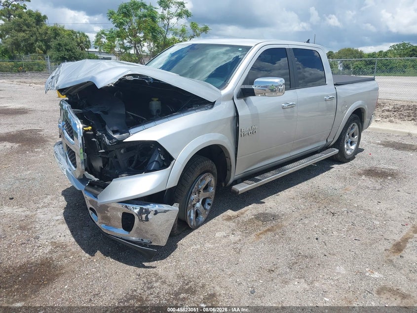 Vin: 1c6rr6nt1hs856448, lot: 46321932, ram 1500 laramie  4x2 5'7 box 20172