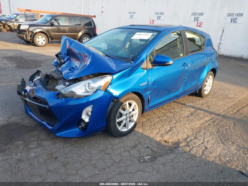 Vin: jtdkdtb34g1134505, lot: 46321947, toyota prius c four 20162