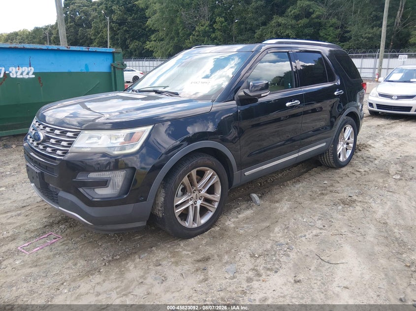 Vin: 1fm5k7f82ggb08915, lot: 46321974, ford explorer limited 20162