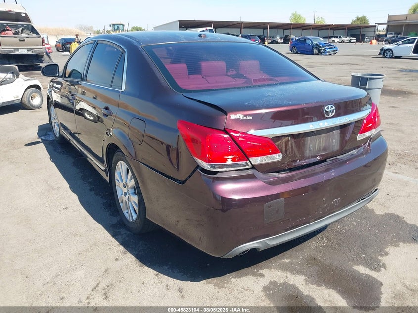 Vin: 4t1bk3db8cu462685, lot: 46321985, toyota avalon 20123