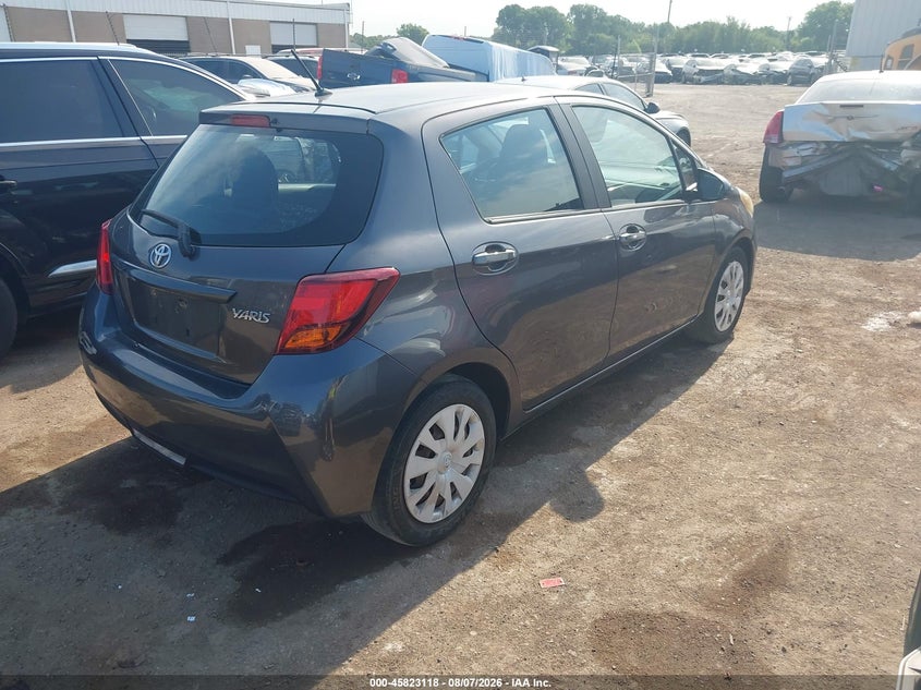 Vin: vnkktud30ga062876, lot: 46321999, toyota yaris l 20164