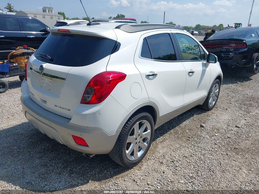 Vin: kl4cjdsb8gb706075, lot: 46322148, buick encore premium 20164