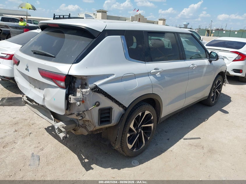 Vin: ja4j3ta8xnz064870, lot: 46322165, mitsubishi outlander es 2.5 2wd 20224