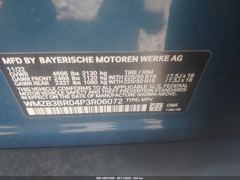 MINI COUNTRYMAN 2023 VIN WMZ83BR04P3R06072