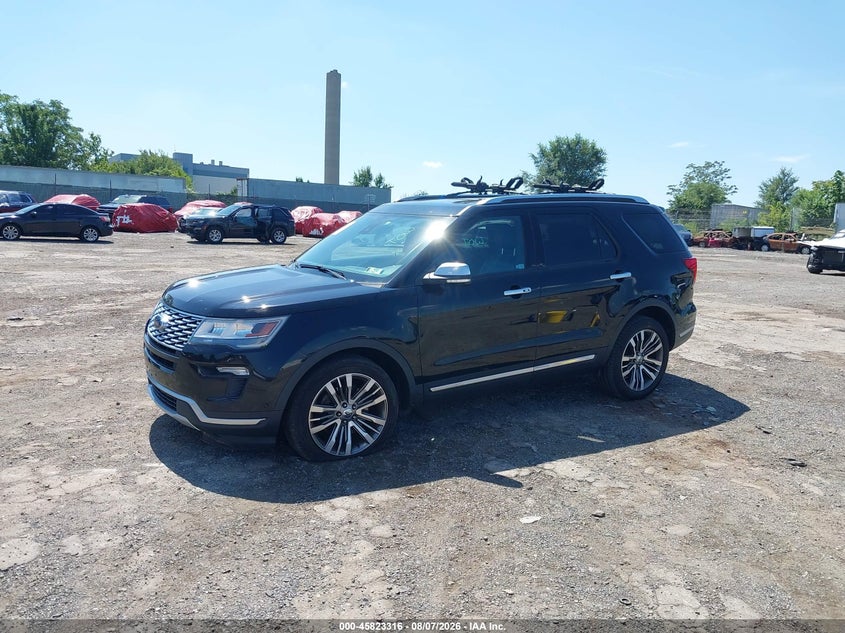 Vin: 1fm5k8ht8jgc02182, lot: 46322197, ford explorer platinum 20182