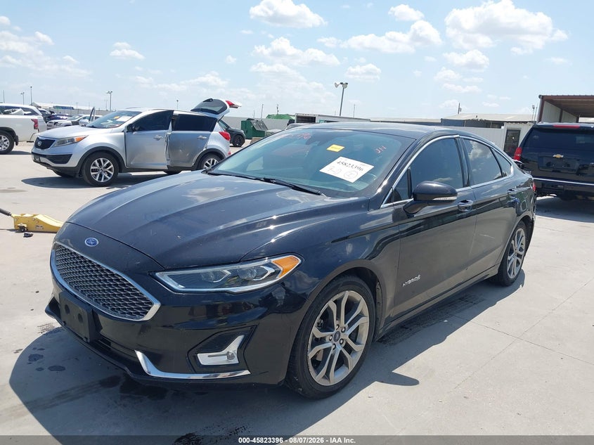 Vin: 3fa6p0ru9kr121632, lot: 46322277, ford fusion hybrid titanium 20192