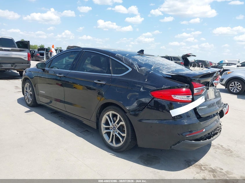 Vin: 3fa6p0ru9kr121632, lot: 46322277, ford fusion hybrid titanium 20193