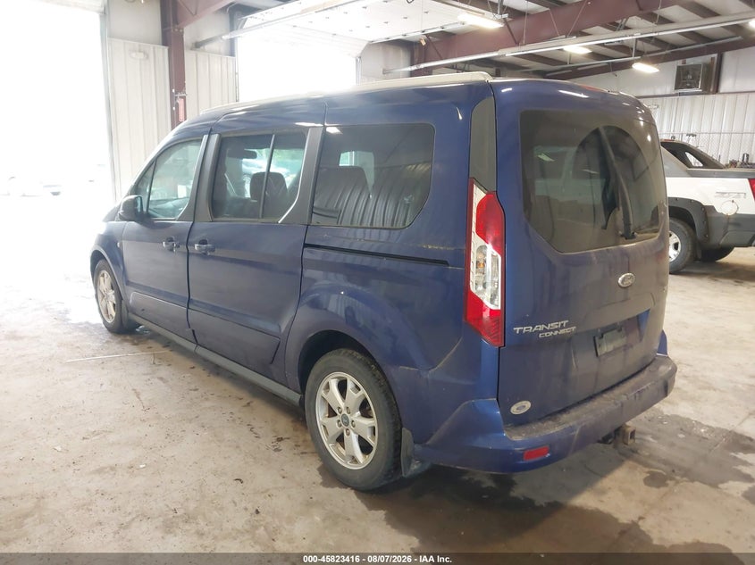 Vin: nm0ge9f75g1231678, lot: 46322297, ford transit connect xlt 20163