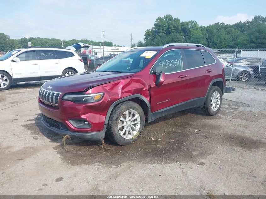 Vin: 1c4pjmcx2kd106456, lot: 46322300, jeep cherokee latitude 4x4 20192