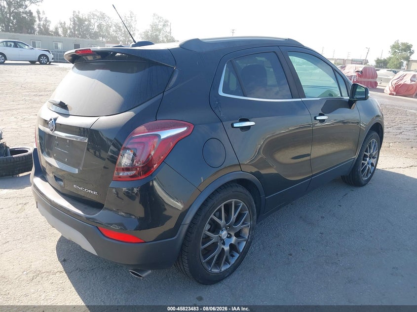 Vin: kl4cj1sbxkb808694, lot: 46322364, buick encore fwd sport touring 20194