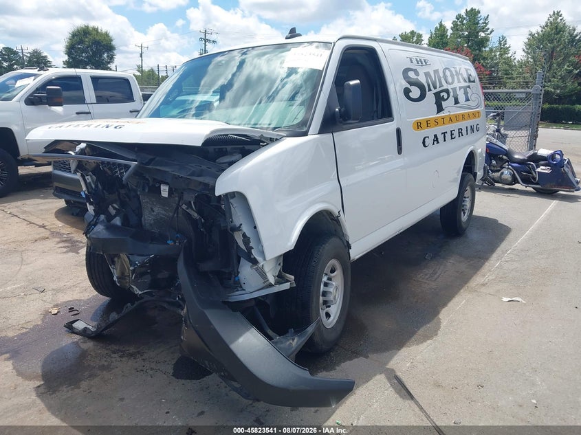 Vin: 1gcwgafpxp1165820, lot: 46322422, chevrolet express cargo rwd 2500 regular wheelbase wt 20232