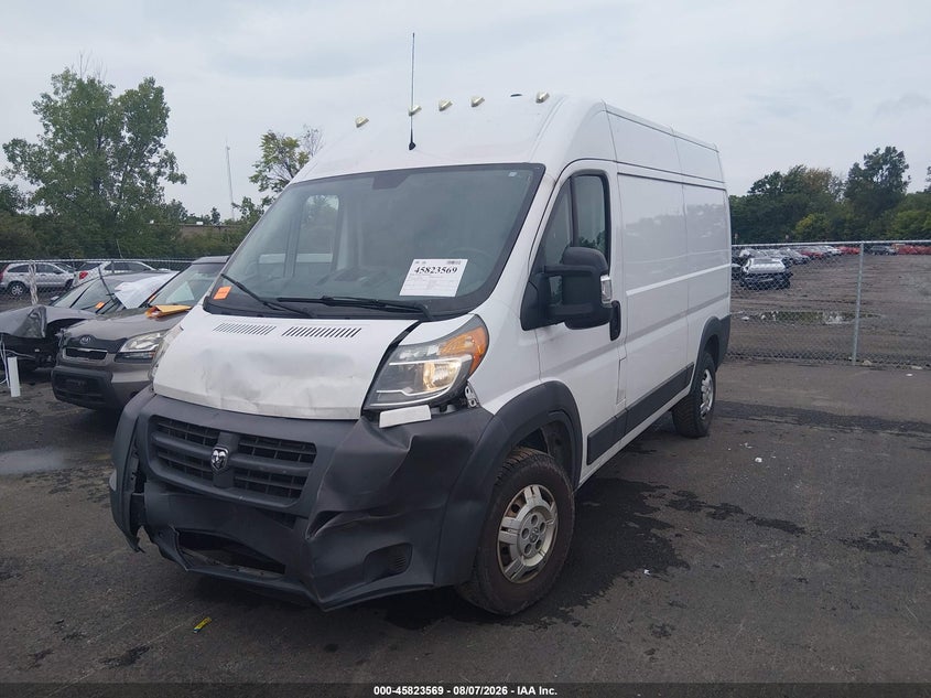 Vin: 3c6trvbg9ee122503, lot: 46322450, ram promaster 1500 20142