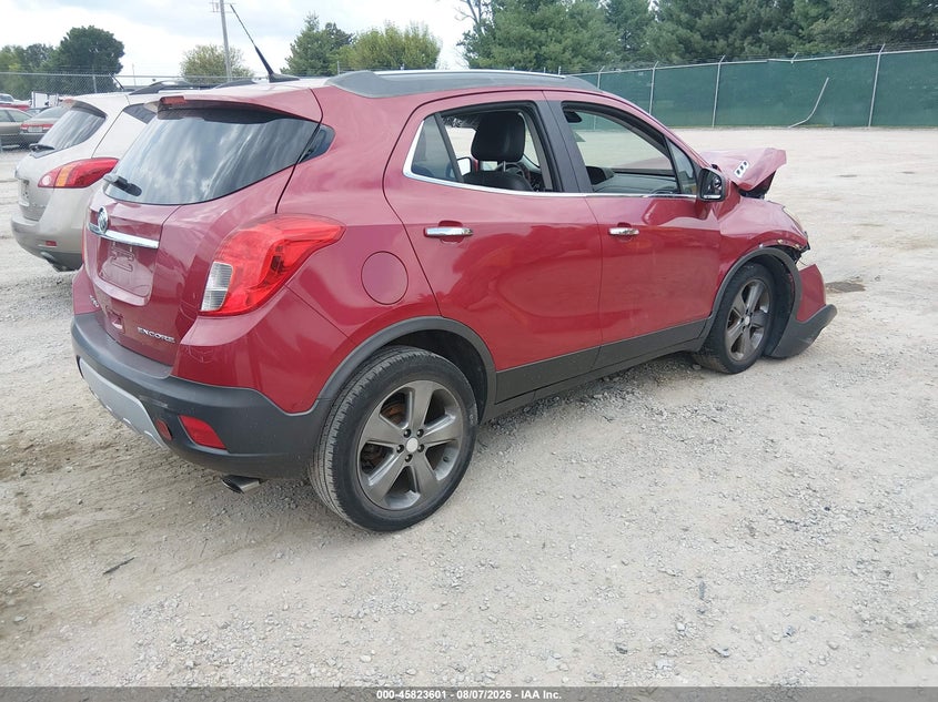 Vin: kl4cjasb5db197220, lot: 46322482, buick encore 20134