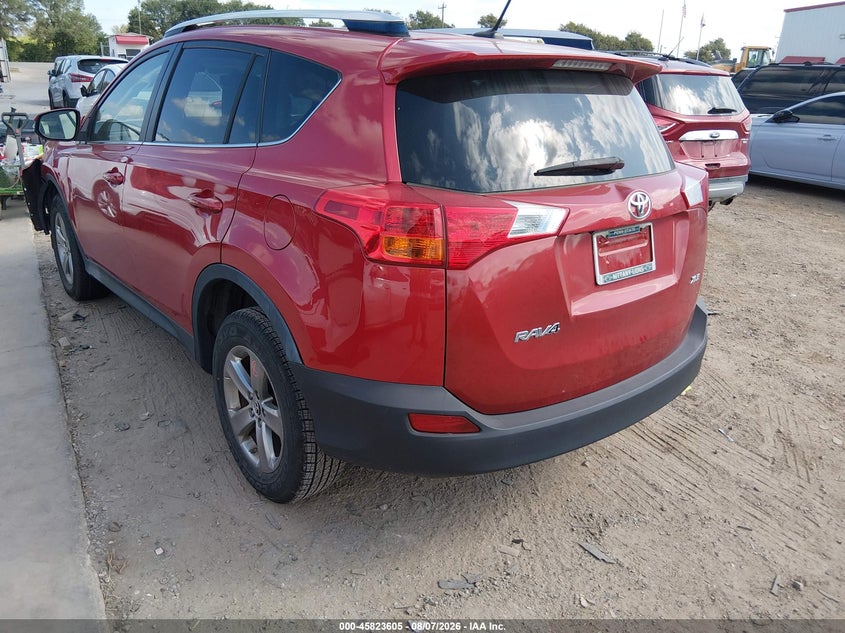 Vin: jtmwfrevxfd059270, lot: 46322486, toyota rav4 xle 20153