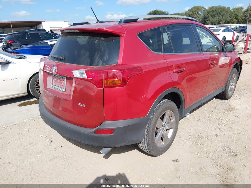 Vin: jtmwfrevxfd059270, lot: 46322486, toyota rav4 xle 20154