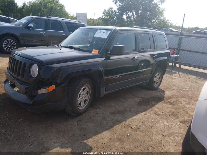Vin: 1c4njpba4ed882758, lot: 46322533, jeep patriot sport 20142