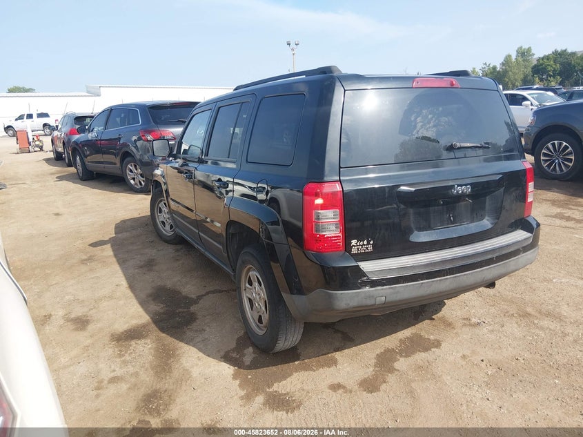 Vin: 1c4njpba4ed882758, lot: 46322533, jeep patriot sport 20143